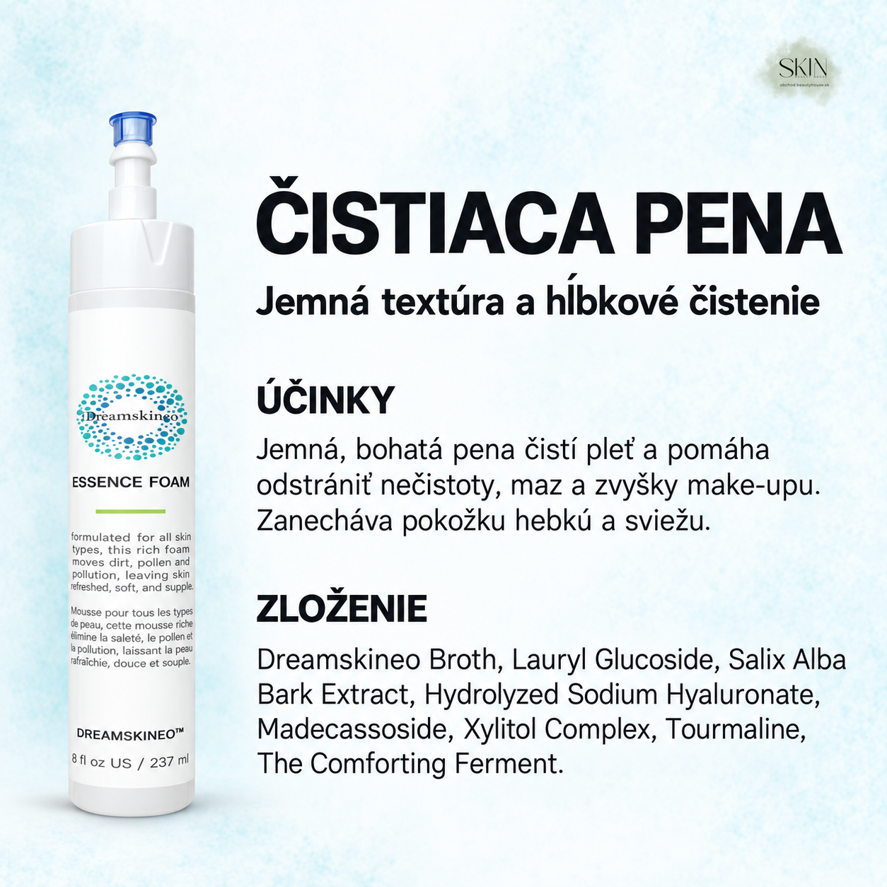 Čistiaca pena Essence Foam – účinky a zloženie v slovenčine