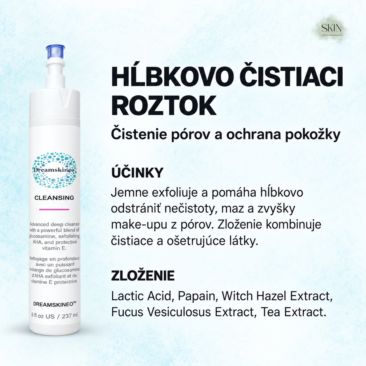 Cleansing – roztok na čistenie pórov a ošetrenie pokožky